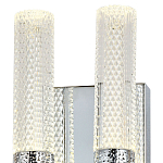 Бра с двумя плафонами Dew Drops Tube Duo Chrome Wall Lamp варинант исполнения - 3 | Loft Concept в Барнауле