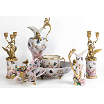 Фарфоровый подсвечник Лебедь с ангелом Asse варинант исполнения - 2 | Loft Concept в Барнауле