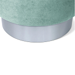 Пуф мятный велюр на металлическом основании Golden Belt варинант исполнения - 4 | Loft Concept в Барнауле