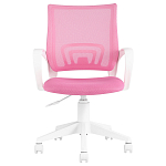 Офисное кресло с основанием из белого пластика Desk chairs Pink варинант исполнения - 2 | Loft Concept в Барнауле