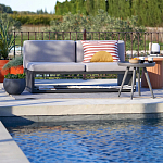 Садовый диван на каркасе из алюминия Petro варинант исполнения - 8 | Loft Concept в Барнауле