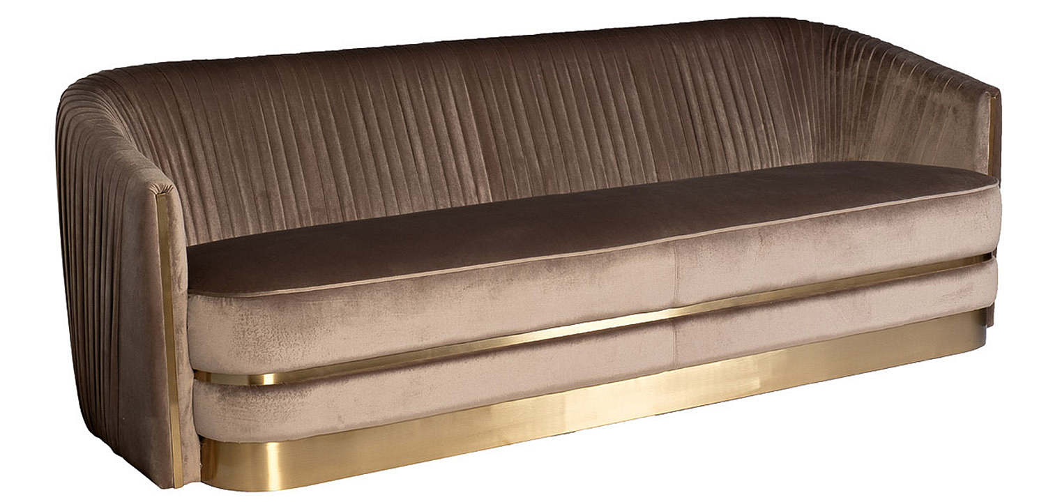 Диван трехместный велюр Bolger sofa three-seater velvet Диван трехместный велюр Bolger sofa three-seater velvet - Loft-Concept в Барнауле