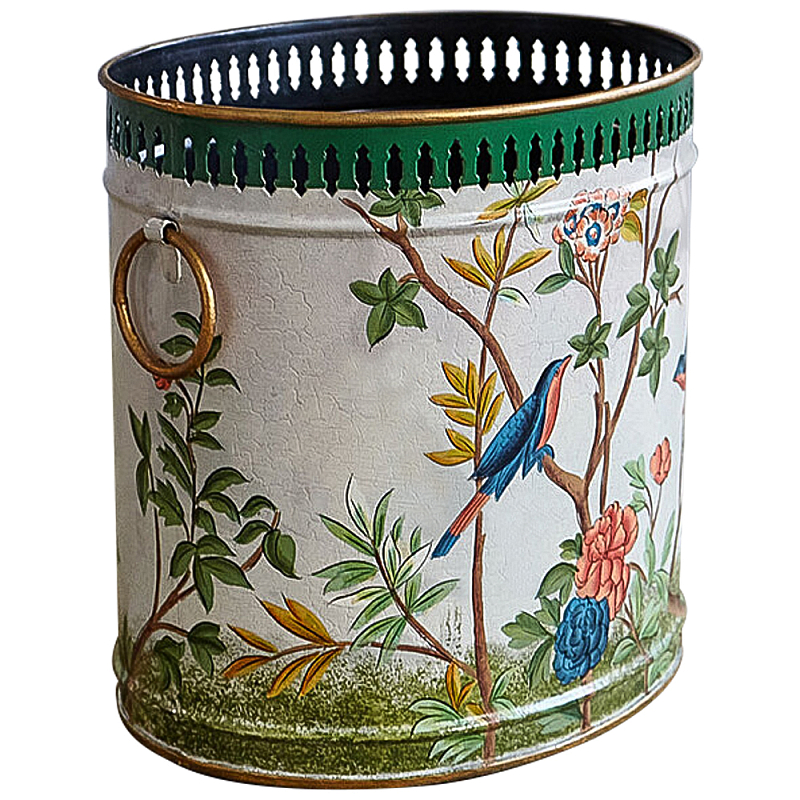 Кашпо из металла в стиле Шинуазри Chinoiserie Flower Pot Мульти в Барнауле | Loft Concept 