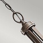 Люстра с белыми тканевыми абажурами в прозрачных стеклянных цилиндрах Kichler варинант исполнения - 19 | Loft Concept в Барнауле