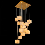 Люстра подвесная с квадратными плафонами из натурального камня Glowing Spheres варинант исполнения - 2 | Loft Concept в Барнауле