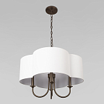 Люстра с белым текстильным абажуром Vitorino  варинант исполнения - 4 | Loft Concept в Барнауле