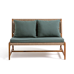 Садовый 2-х местный диван с каркасом из акации Green варинант исполнения - 6 | Loft Concept в Барнауле