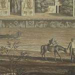 Обои ручная роспись Monuments of Paris Eau Forte on antique scenic Xuan paper варинант исполнения - 3 | Loft Concept в Барнауле