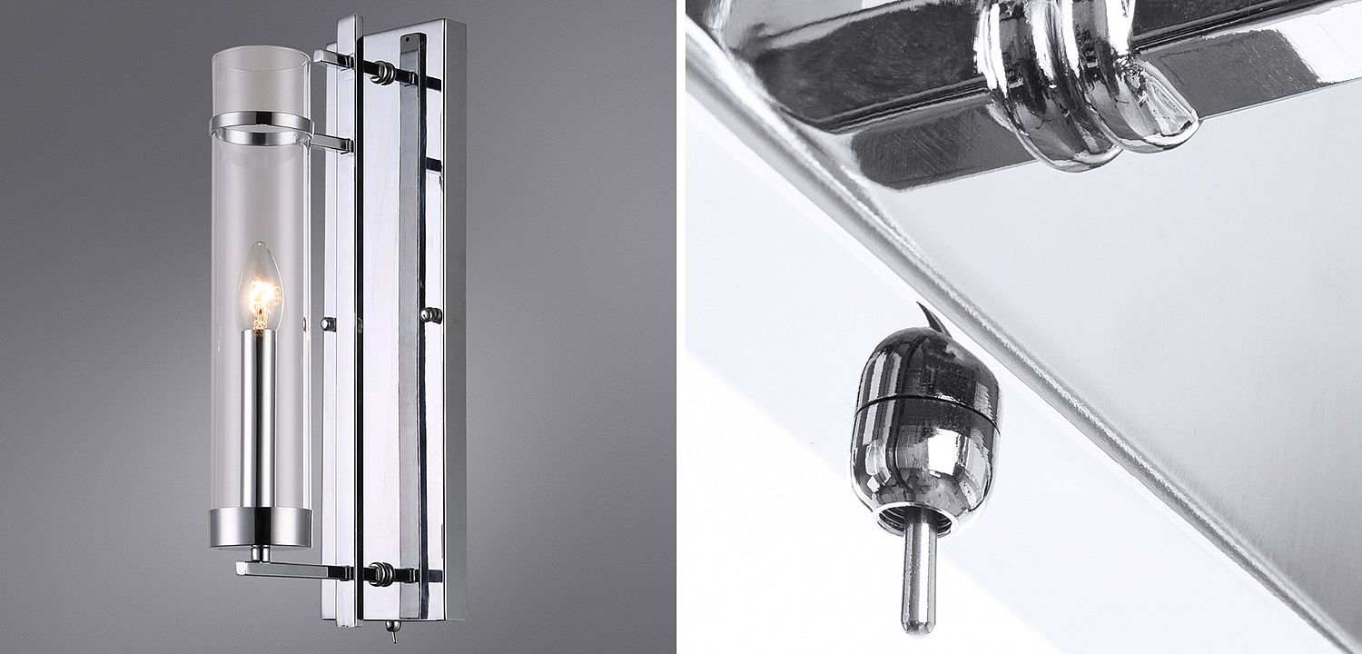 Бра Trondheim Chrome Wall Lamp Бра Trondheim Chrome Wall Lamp - Loft-Concept в Барнауле