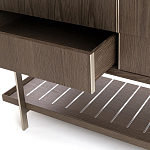 Платяной шкаф из серого дуба Sawada Gray Oak Wardrobe варинант исполнения - 4 | Loft Concept в Барнауле