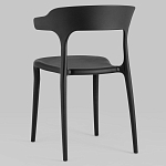 Черный стул из прочного PP-пластика JORIS варинант исполнения - 4 | Loft Concept в Барнауле