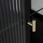 Сервант двухдверный с рифленым стеклом The Keeper варинант исполнения - 4 | Loft Concept в Барнауле