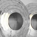 Бра из трех стеклянных фактурных дисков Eyepiece варинант исполнения - 6 | Loft Concept в Барнауле