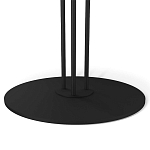 Стол журнальный с круглой бело-голубой столешницей из стекла White and Blue Marble варинант исполнения - 4 | Loft Concept в Барнауле