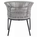 Кресло с декоративным плетением на спинке и подлокотниках Armchair Weaving варинант исполнения - 4 | Loft Concept в Барнауле