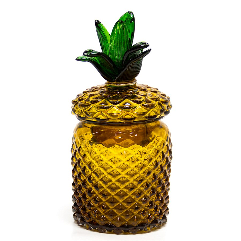 Ваза с крышкой Pineapple Transparent Amber S Янтарь (Amber) Зеленый Ваза с крышкой Pineapple Transparent Amber S Янтарь (Amber) Зеленый в Барнауле | Loft Concept