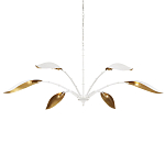 Люстра белая с плафонами в виде лепестков Delicate Flower варинант исполнения - 3 | Loft Concept в Барнауле