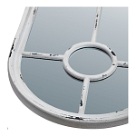 Зеркало-окно с арочным силуэтом в венецианском стиле Venetian White Mirror варинант исполнения - 2 | Loft Concept в Барнауле