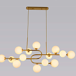 Люстра подвесная с белыми лампами в форме шара Flute варинант исполнения - 4 | Loft Concept в Барнауле