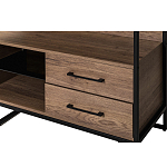 Стеллаж под TV в стиле лофт с открытыми полками и ящиками Urban Style Space варинант исполнения - 3 | Loft Concept в Барнауле