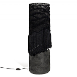 Напольная лампа черная с текстильными элементами "ЯРВИ" варинант исполнения - 8 | Loft Concept в Барнауле