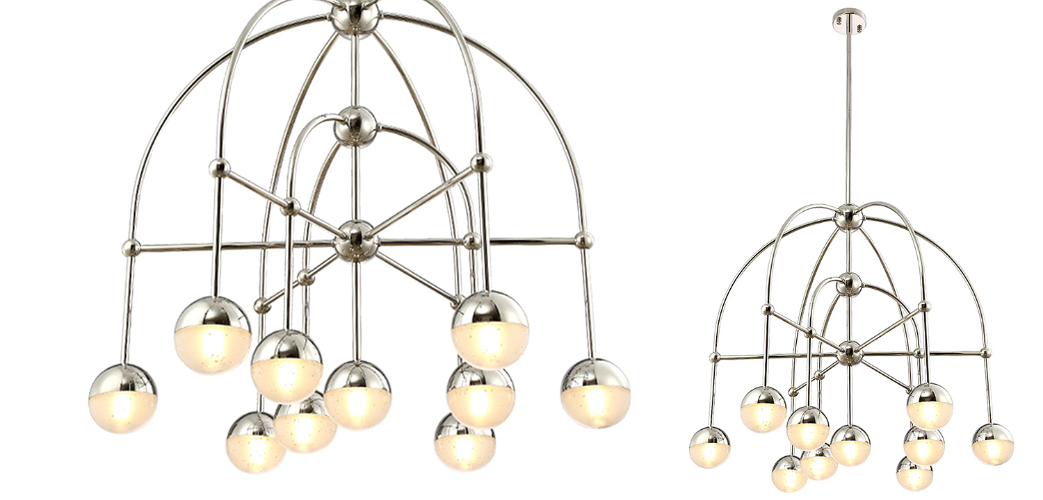 Люстра Heidy Chrome Chandelier 10 Люстра Heidy Chrome Chandelier 10 - Loft-Concept в Барнауле