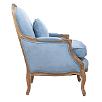 Кресло Ava Classical Armchair light blue velour варинант исполнения - 2 | Loft Concept в Барнауле