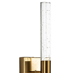 Бра со стеклянным плафоном латунь Gileberte Glass Tube Wall Lamp Brass варинант исполнения - 3 | Loft Concept в Барнауле