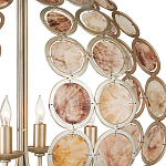 Люстра в форме шара с декором из круглых декоративных элементов Bright Shell Discs варинант исполнения - 1 | Loft Concept в Барнауле