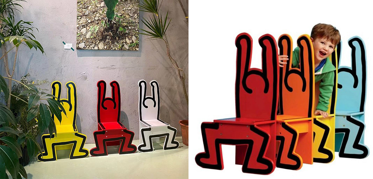 Детский стул Chaise Keith Haring Dancer Vilac Красный Детский стул Chaise Keith Haring Dancer Vilac Красный - Loft-Concept в Барнауле