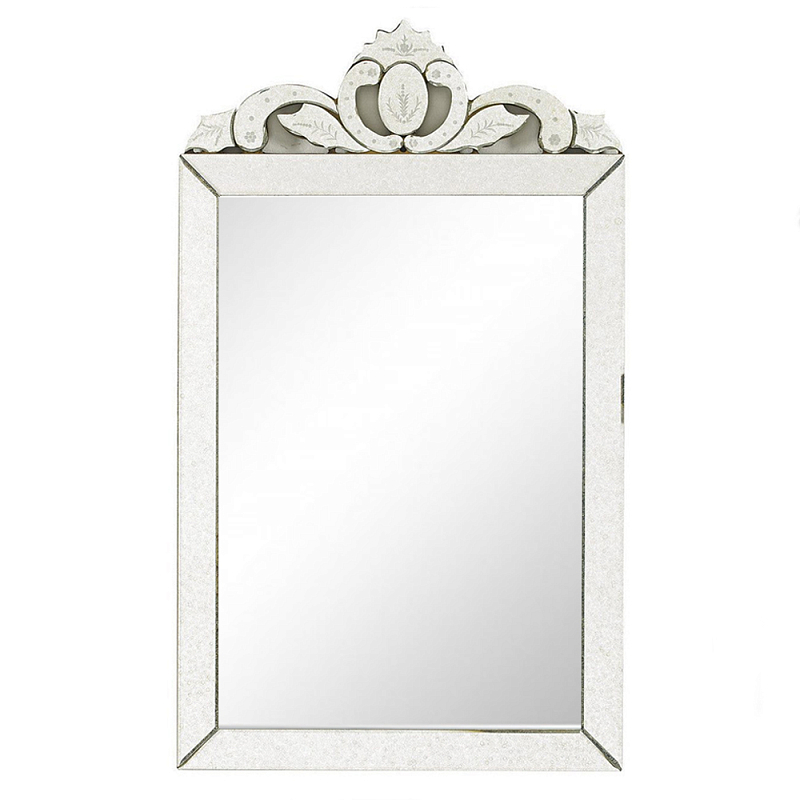 Зеркало настенное в раме Venetian Mirror Серебряный Черный Зеркало настенное в раме Venetian Mirror Серебряный Черный в Барнауле | Loft Concept