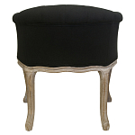 Кресло низкое в стиле прованс Louis French Armchair black flax варинант исполнения - 2 | Loft Concept в Барнауле