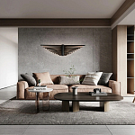 Люстра в виде распахнутых крыльев из тонких металлических планок Flight of Freedom варинант исполнения - 8 | Loft Concept в Барнауле