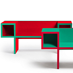 Дизайнерская разноцветная скамья Canton Bench варинант исполнения - 2 | Loft Concept в Барнауле