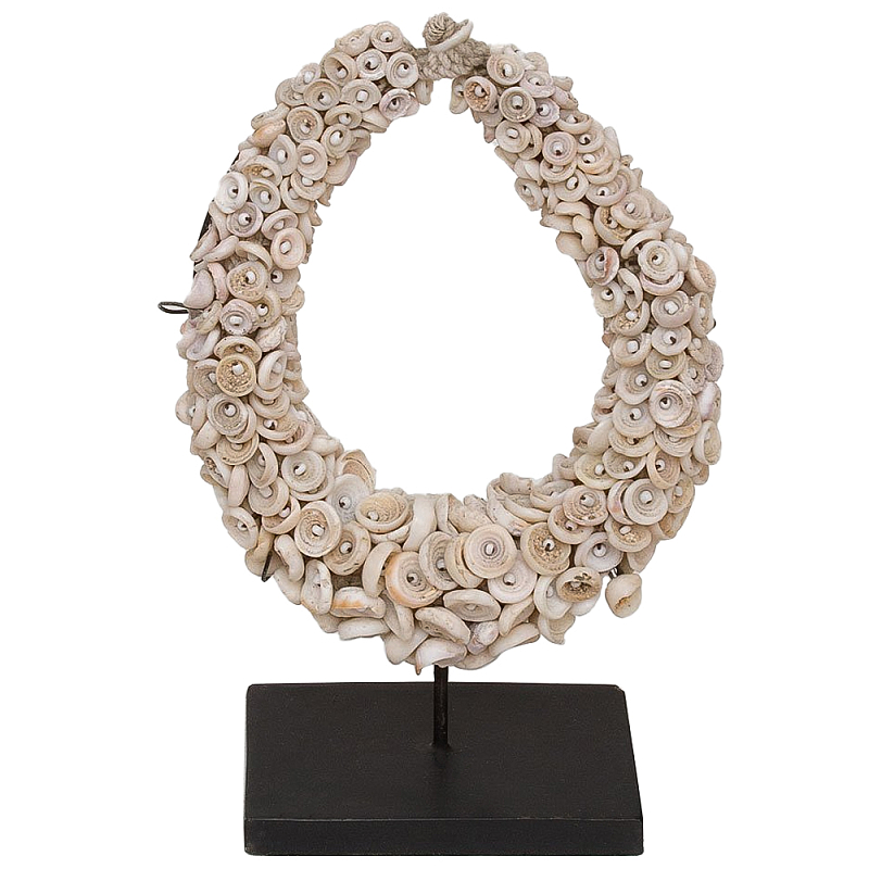 Этническое ожерелье из светлых круглых ракушек Mushroom Necklace Бежевый Черный Этническое ожерелье из светлых круглых ракушек Mushroom Necklace Бежевый Черный в Барнауле | Loft Concept