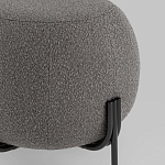 Пуф в ткани букле темно-серого цвета Pikelet варинант исполнения - 3 | Loft Concept в Барнауле