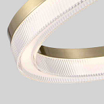 Люстра подвесная круглая светодиодная с золотым каркасом Ring Horizontal варинант исполнения - 2 | Loft Concept в Барнауле