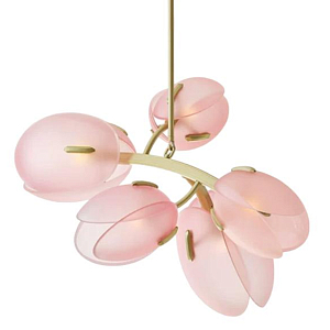 Дизайнерский Светильник Lilly Pink Tulip Lamp розовый плафон 