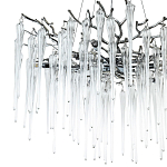 Люстра с хрустальными подвесками Frozen Drops Chandelier Chrome 10 варинант исполнения - 3 | Loft Concept в Барнауле