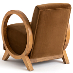 Кресло с круглыми деревянными подлокотниками Modesto Chair варинант исполнения - 4 | Loft Concept в Барнауле