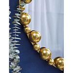 Зеркало круглое в фактурной золотистой раме из металла Mirror Golden Placer варинант исполнения - 4 | Loft Concept в Барнауле