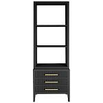 Этажерка Primo с ящиками шпон Черный дуб варинант исполнения - 1 | Loft Concept в Барнауле