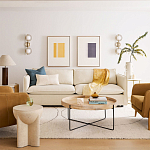 Журнальный стол с круглой деревянной столешницей Urban Style Space варинант исполнения - 4 | Loft Concept в Барнауле