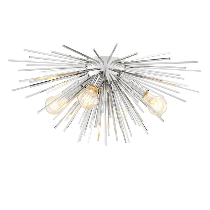 Потолочный светильник Ceiling Lamp Boivin Nickel Никель Потолочный светильник Ceiling Lamp Boivin Nickel Никель в Барнауле | Loft Concept