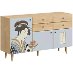 Буфет с принтом на дверцах Elise Cupboard варинант исполнения - 8 | Loft Concept в Барнауле