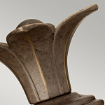 Бра для ванных комнат с прозрачным стеклянным плафоном в форме ананаса и декоративным основанием с рельефным узором Hinkley варинант исполнения - 8 | Loft Concept в Барнауле