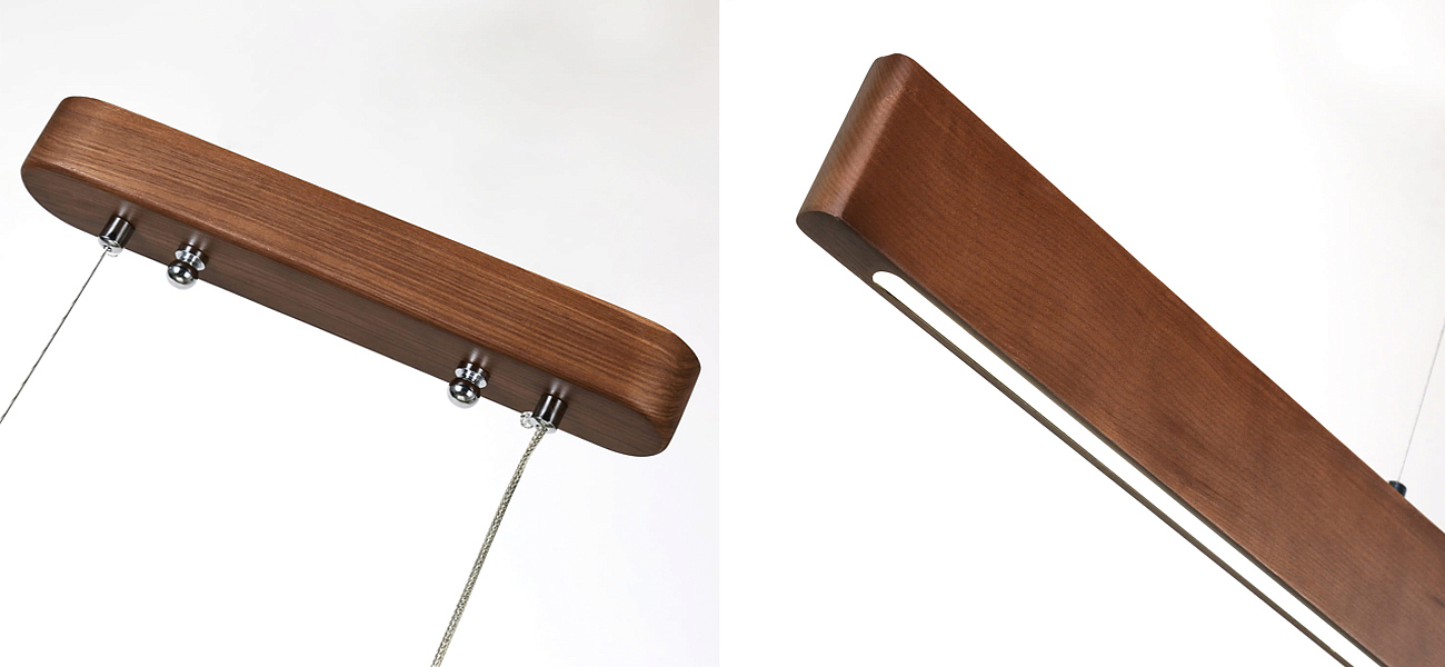 Люстра из натурального дерева Line Pendant Люстра из натурального дерева Line Pendant - Loft-Concept в Барнауле