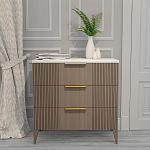 Комод коричневый с 3-мя ящиками на 4-х ножках Harper Line варинант исполнения - 1 | Loft Concept в Барнауле