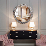 Настольная лампа с кремовым абажуром на граненном основании Crystal Facets варинант исполнения - 2 | Loft Concept в Барнауле