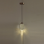 Подвесной светильник с плафоном в форме капли Crystal Transparent Drop варинант исполнения - 5 | Loft Concept в Барнауле